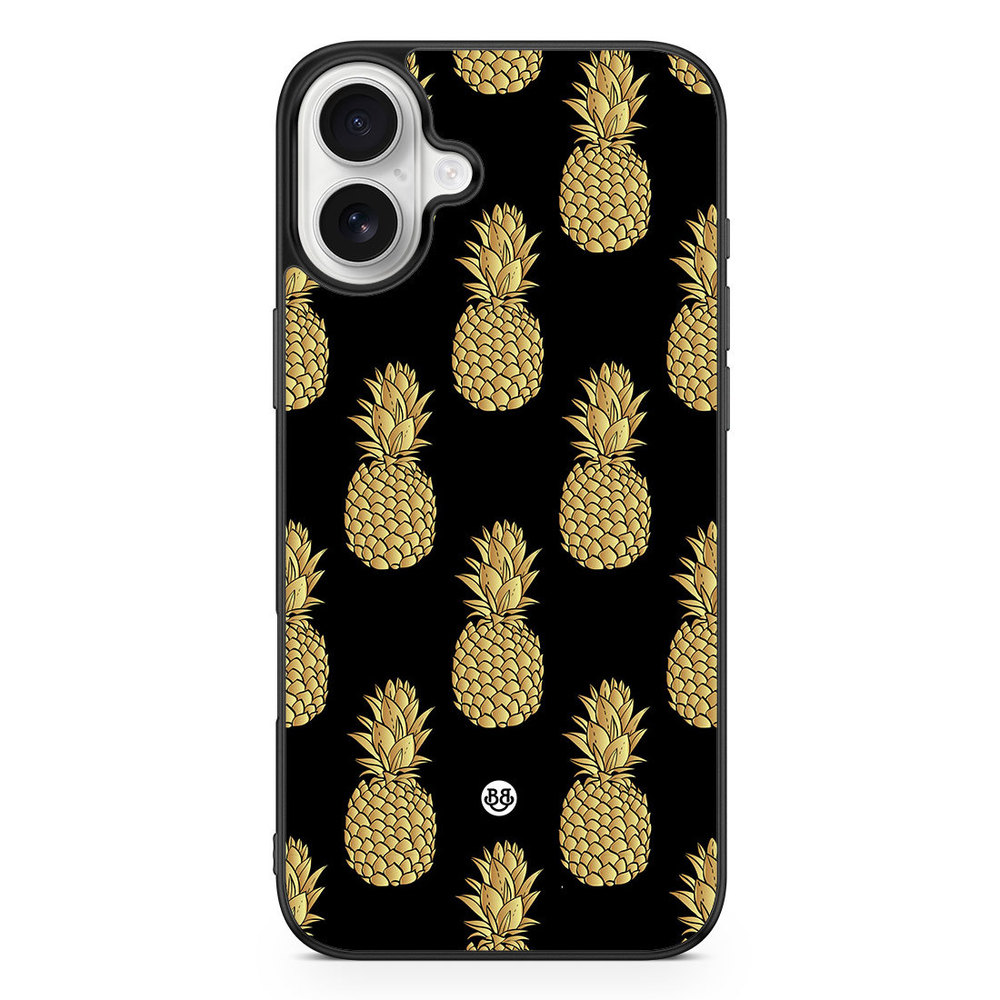iPhone 16 Plus Case - Gold Pineapples