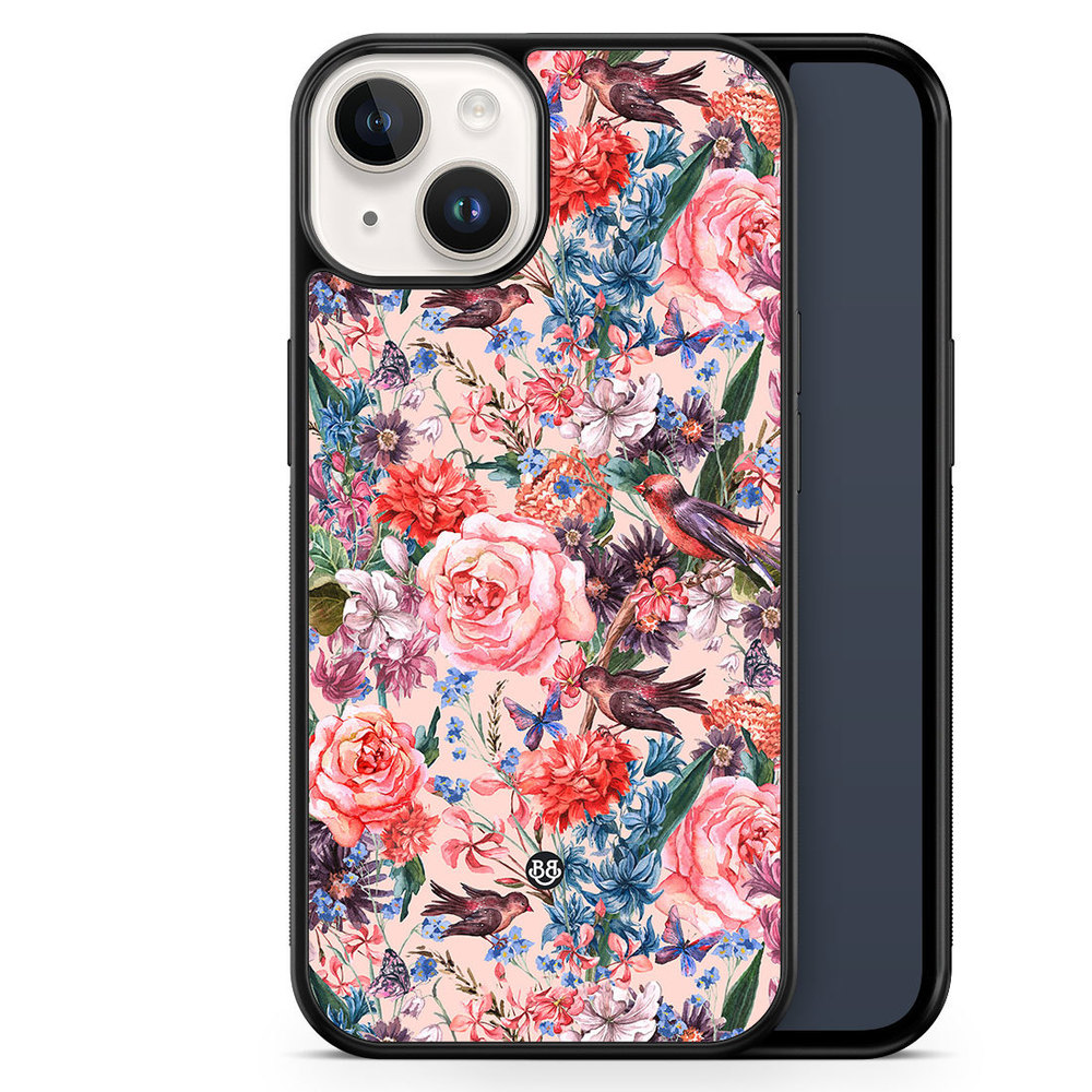 iPhone 14 Case - Birds & Flowers