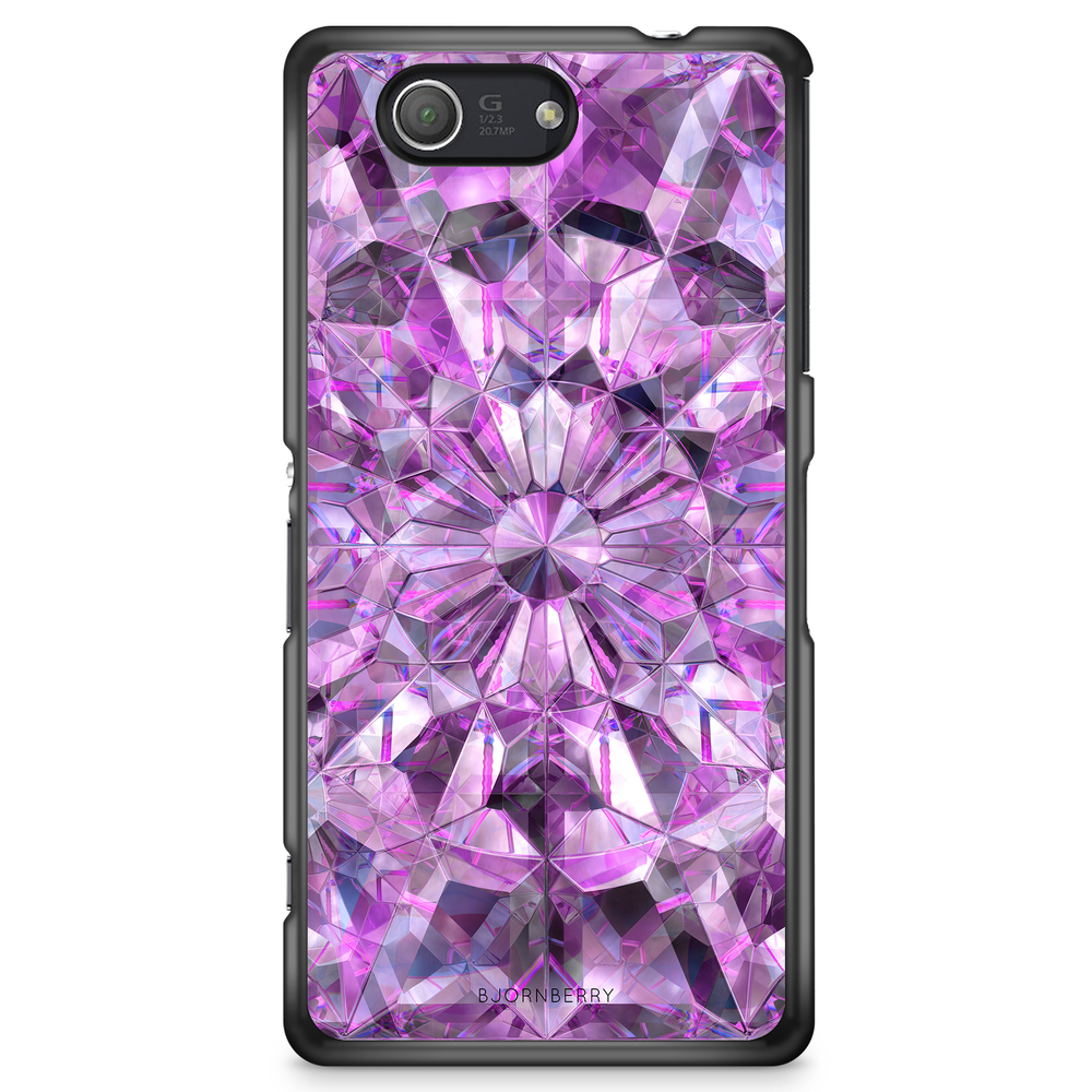 Sony Xperia Z3 Compact Case - Purple Crystals