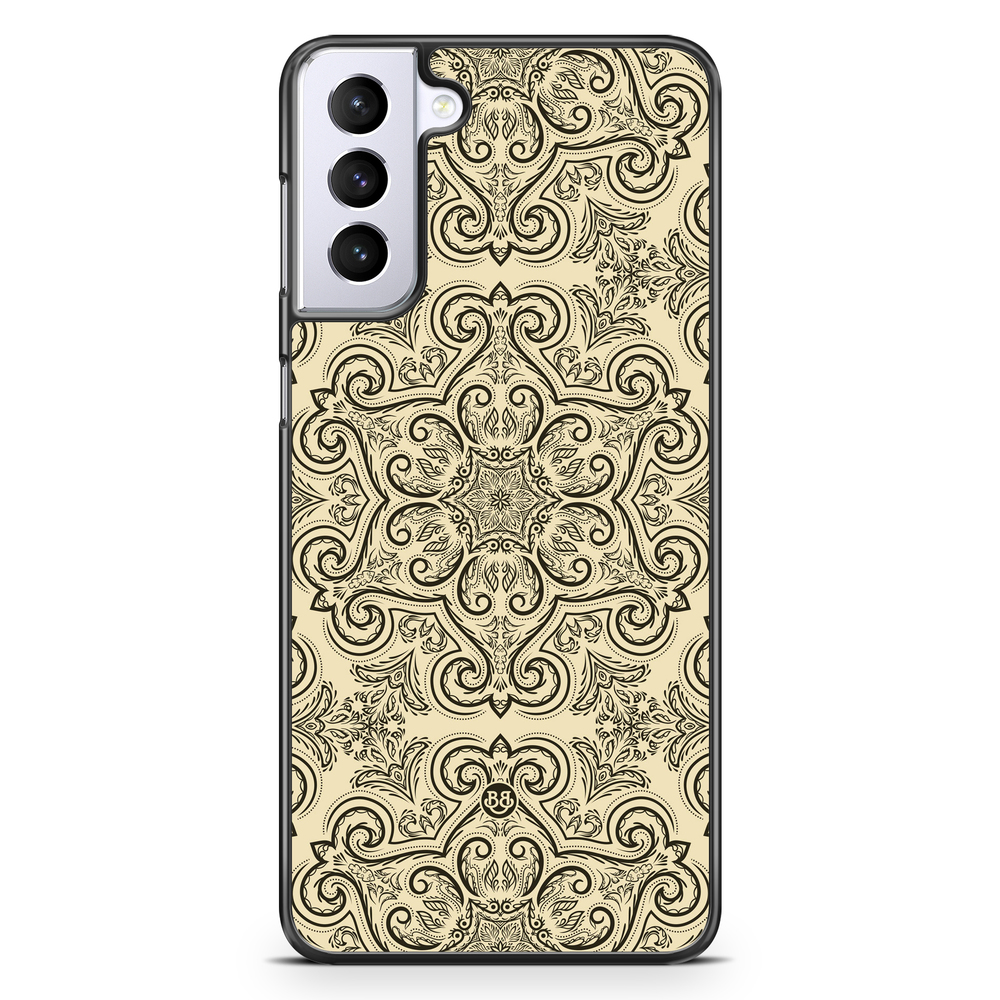 Samsung Galaxy S21 Plus Skal - Beige Retromönster