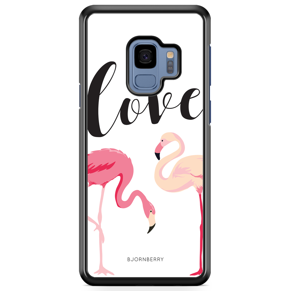 Samsung Galaxy S9 Case - Love Flamingo