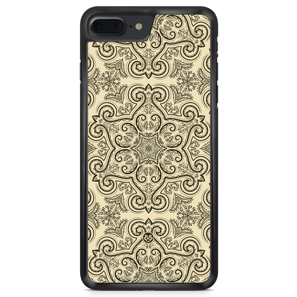 iPhone 8 Plus Case - Beige Retro Pattern