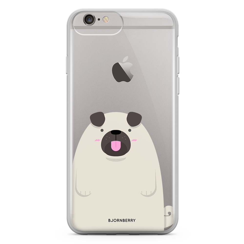 iPhone 6 Plus/6s Plus Fashion Skal - Fet Mops