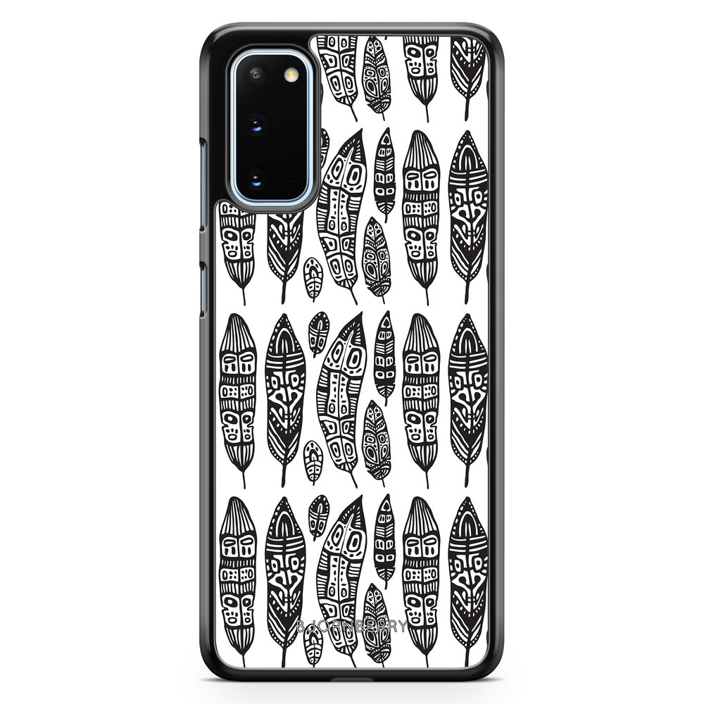 Samsung Galaxy S20 Case - Vintage Feathers