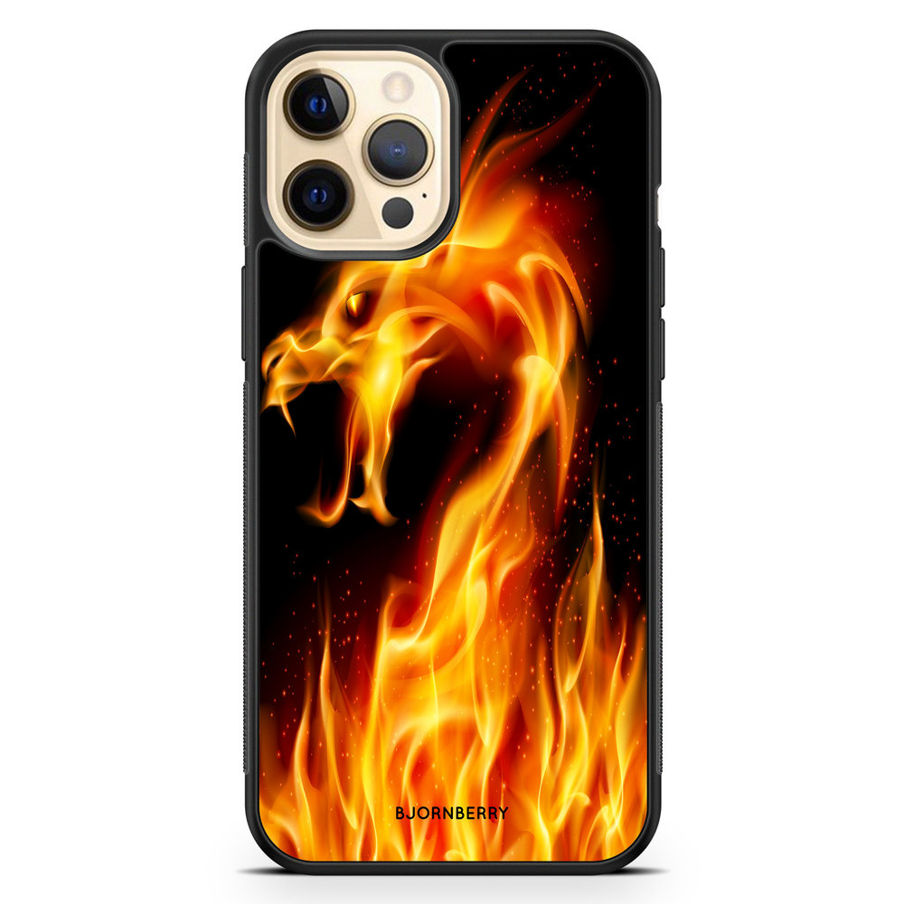 iPhone 12 Pro Max Case - Flames Dragon
