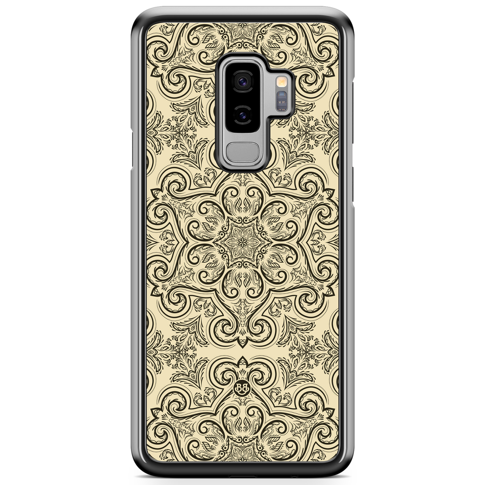 Samsung Galaxy S9 Plus Case - Beige Retro Pattern