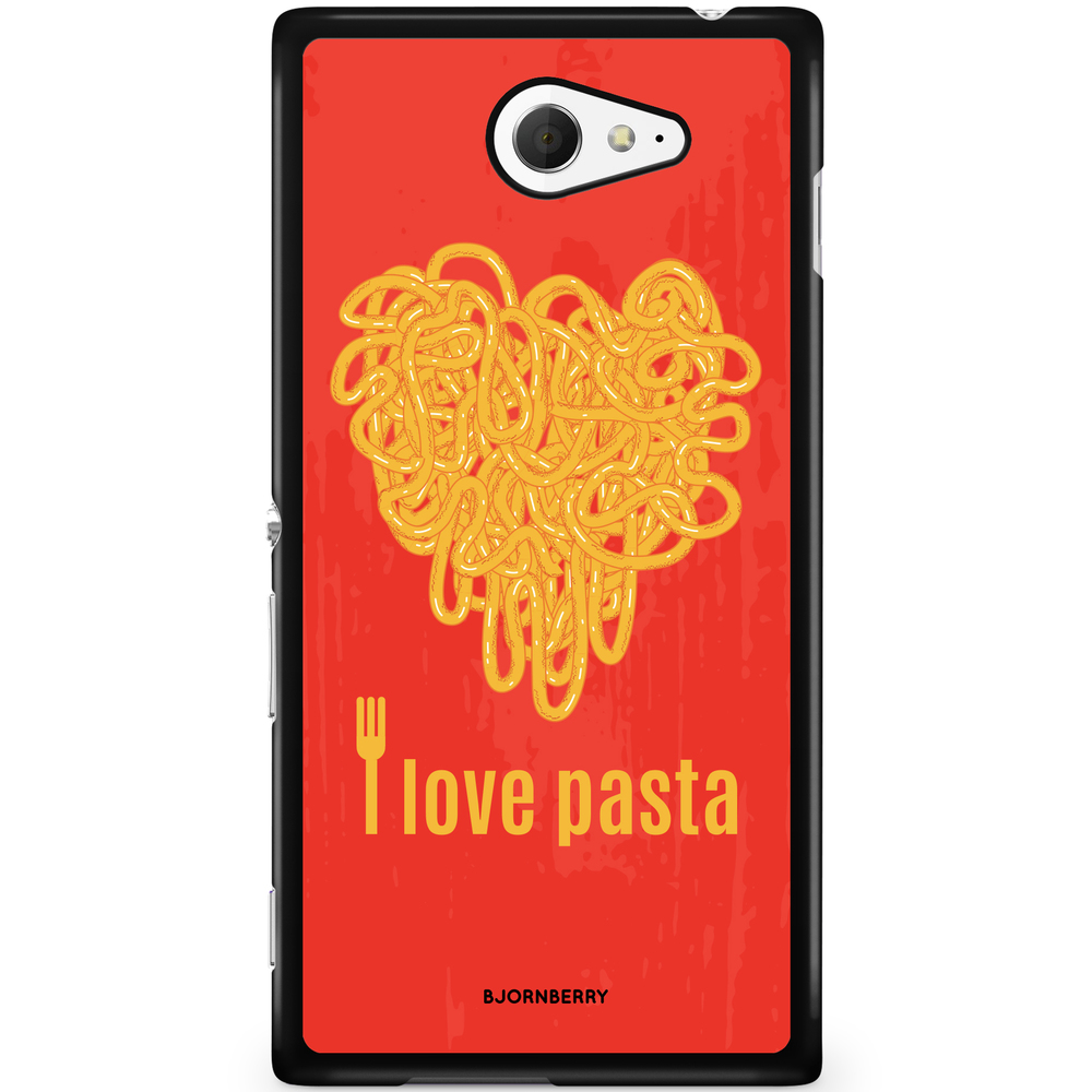 Sony Xperia M2 Aqua Case - I love pasta