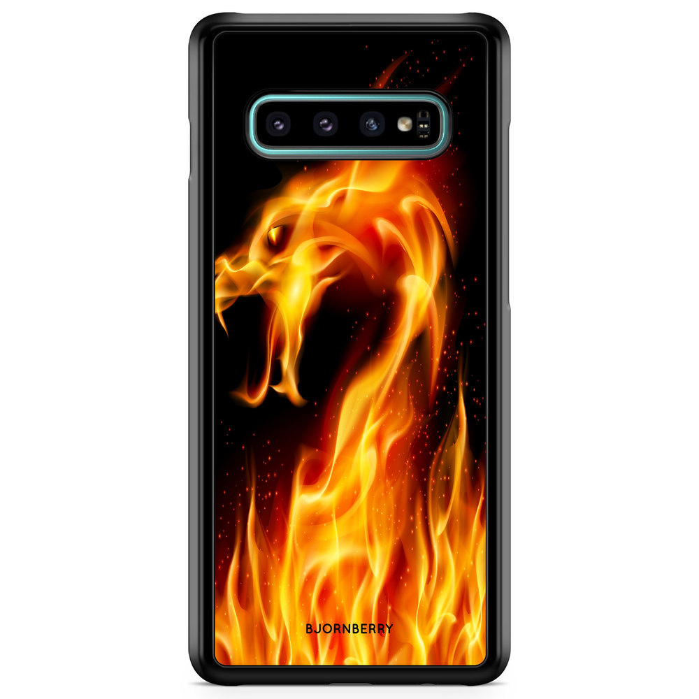 Samsung Galaxy S10 Plus Case - Flames Dragon