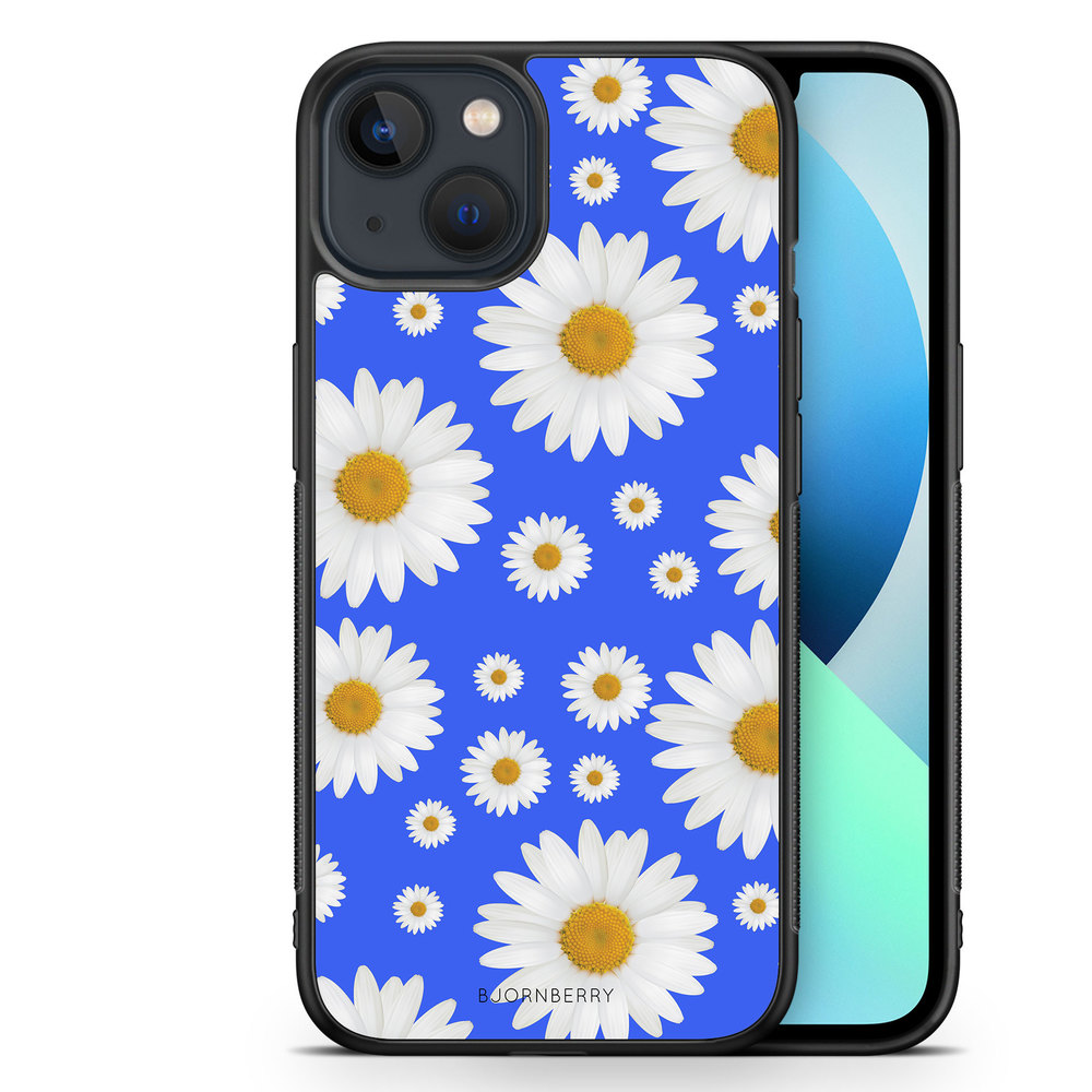 iPhone 13 Mini Case - Blue Daisy Flowers
