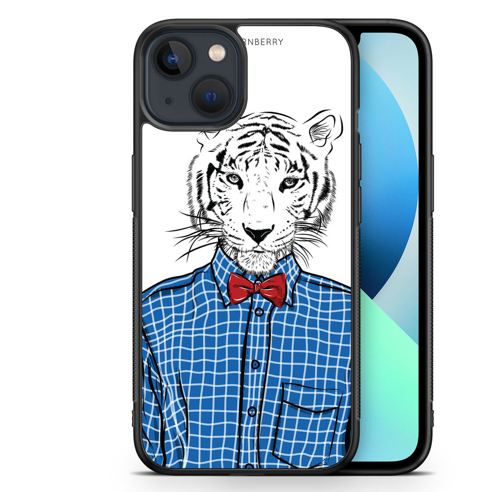 iPhone 13 Mini Case - Hipster Tiger