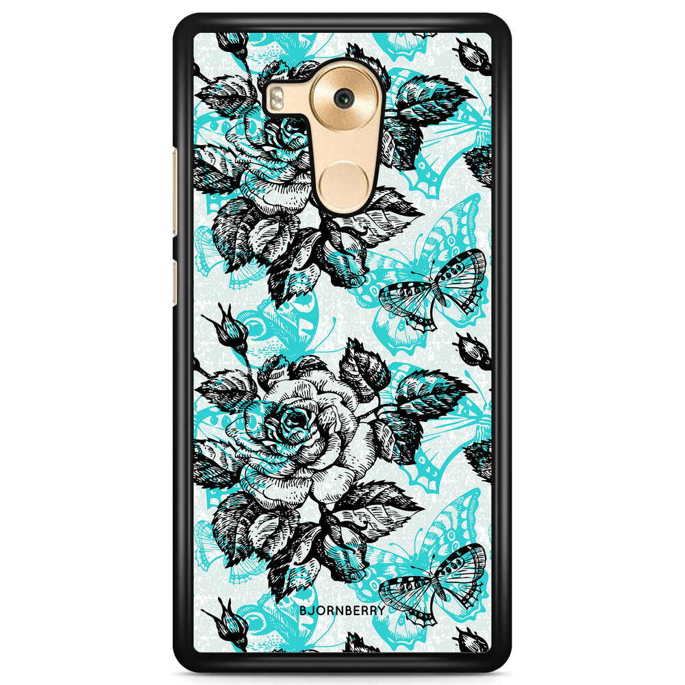 Huawei Mate 9 Pro Case - Roses & Butterflies