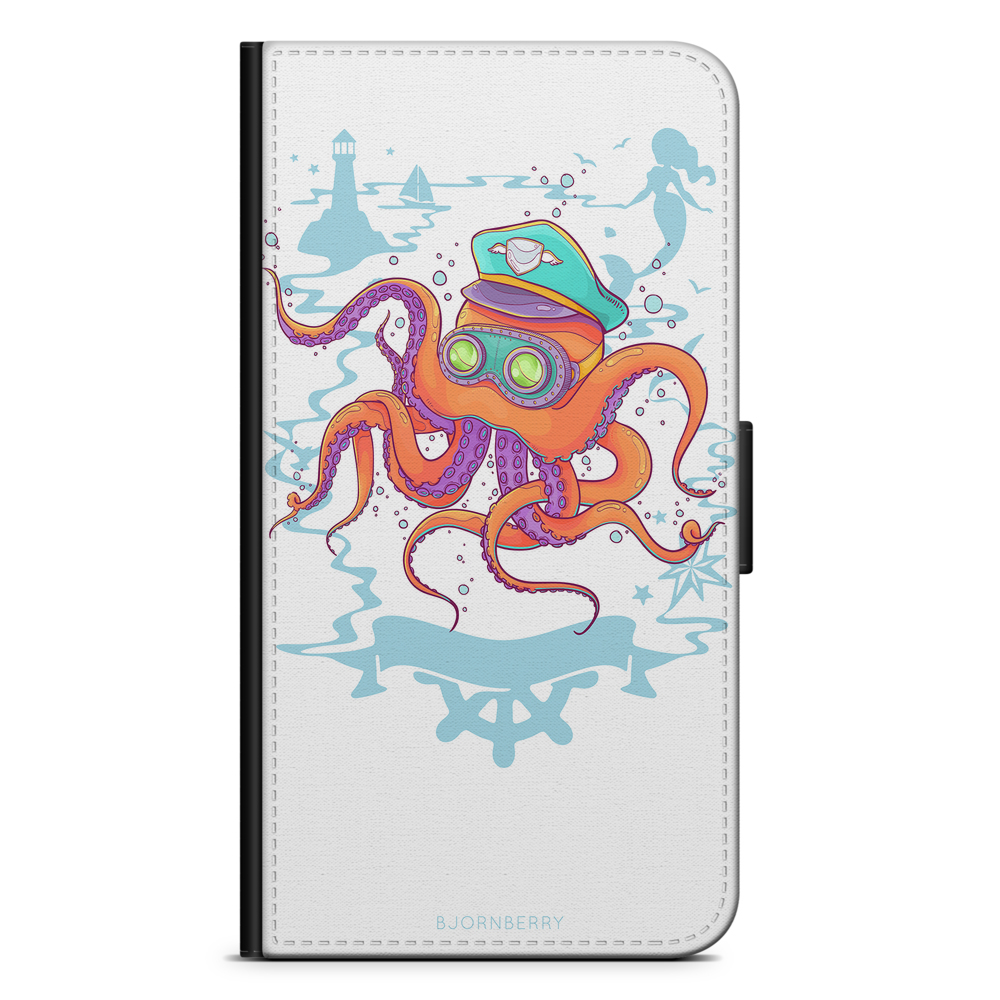 Samsung Galaxy A8 (2018) Wallet Case - Captain Octopus