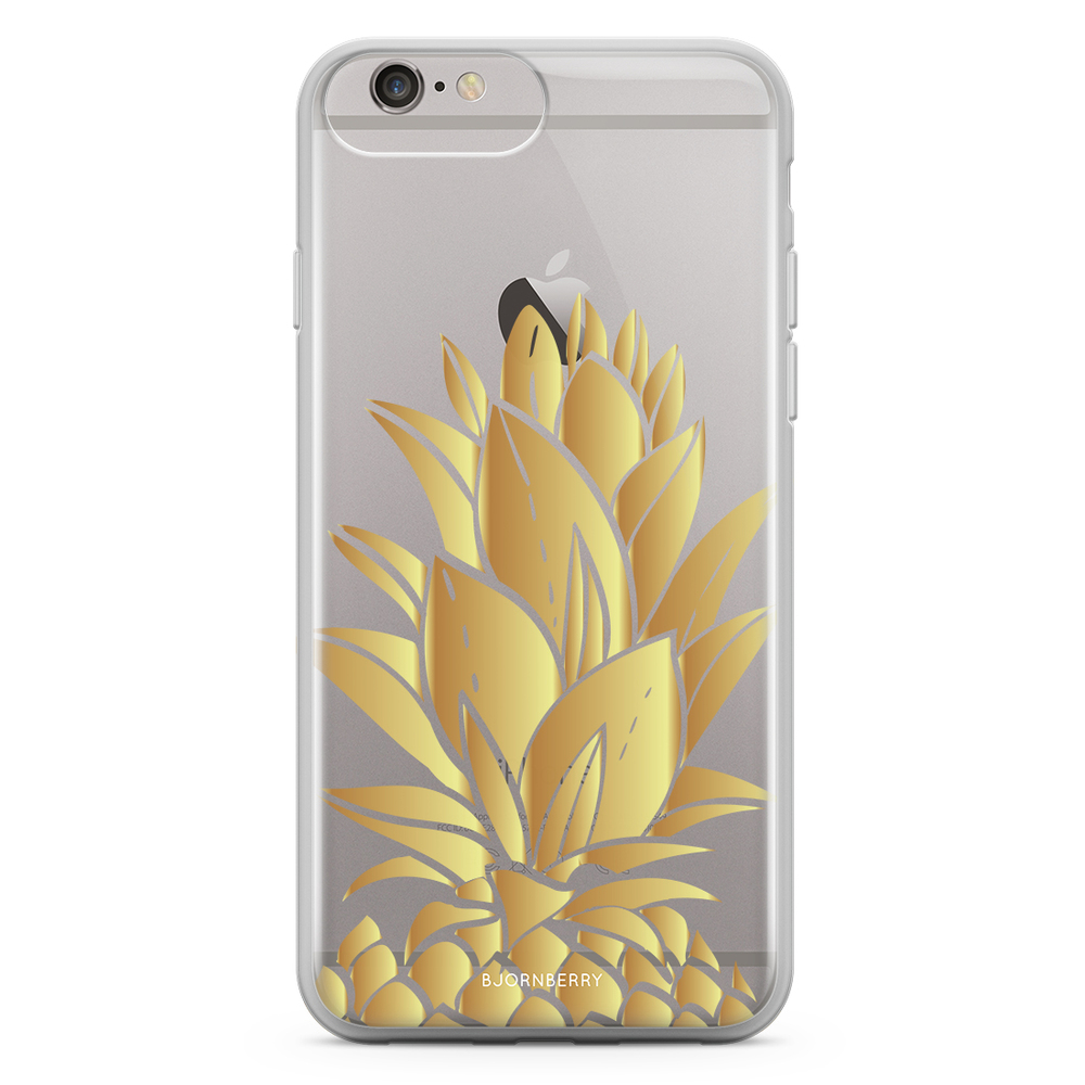 iPhone 6 Plus/6s Plus Fashion Case - Gold Pineapple
