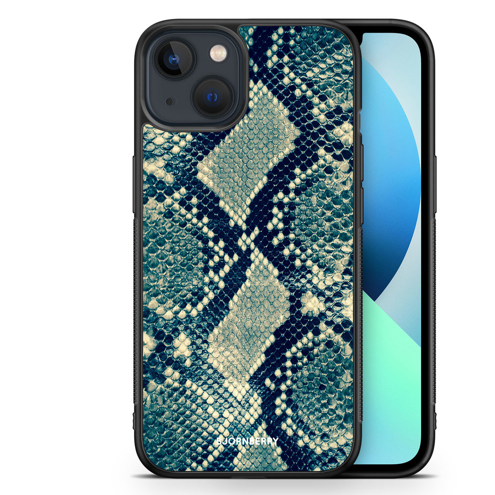 iPhone 13 Mini Case - Blue Snakeskin