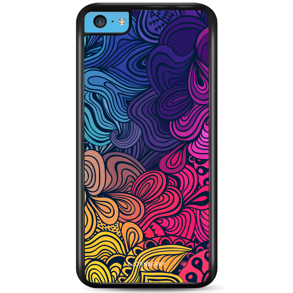 iPhone 5C Case - Retro Flowers
