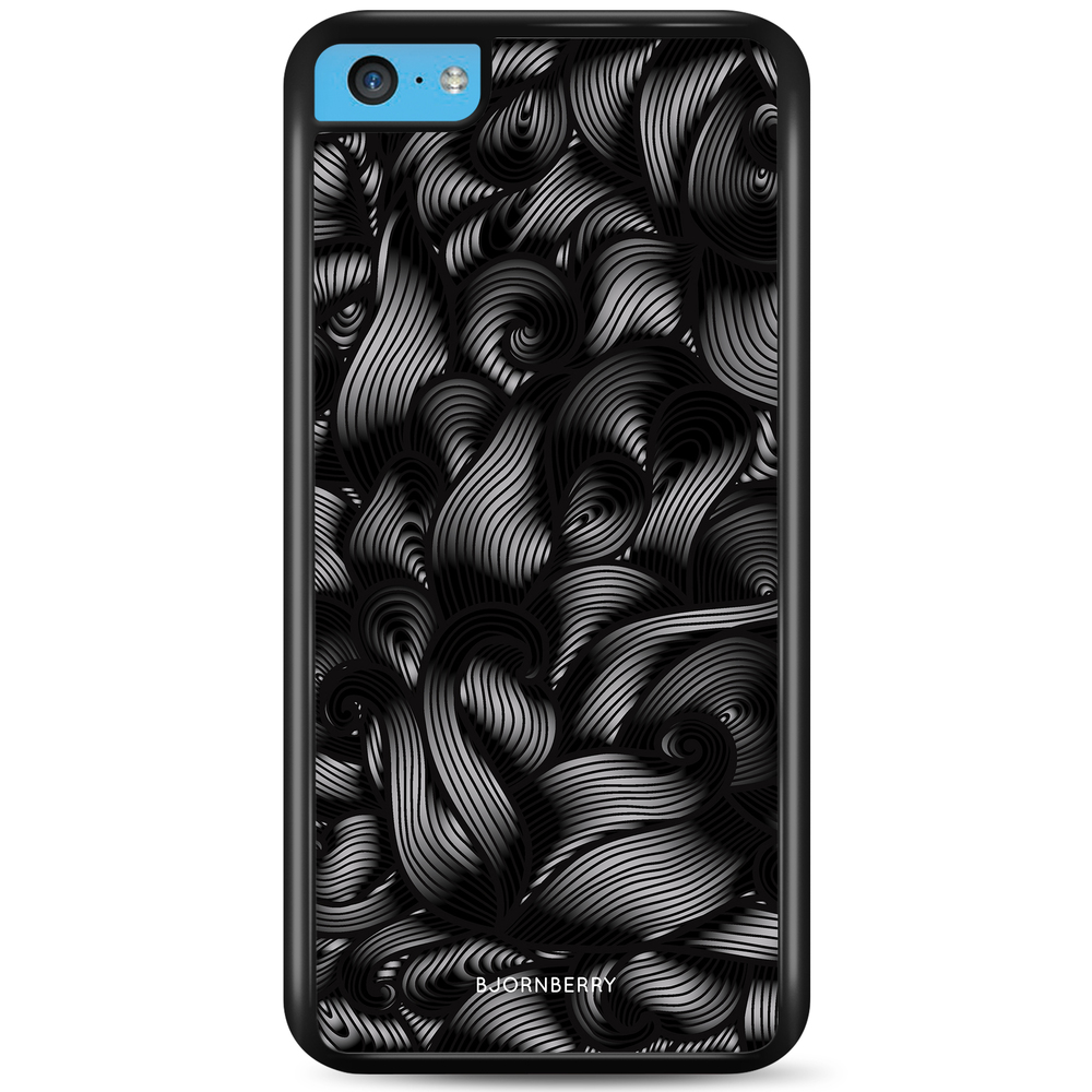 iPhone 5C Case - Black Waves