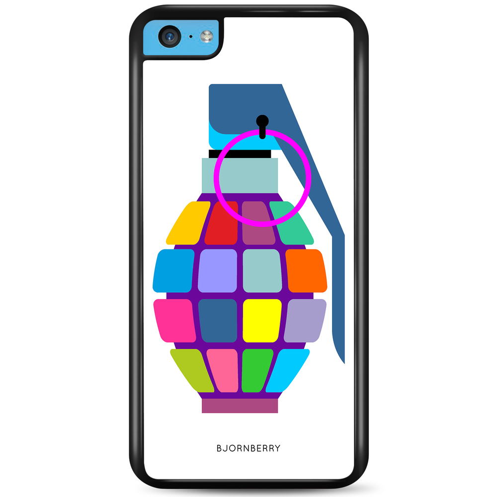 iPhone 5C Case - Color Hand Granade