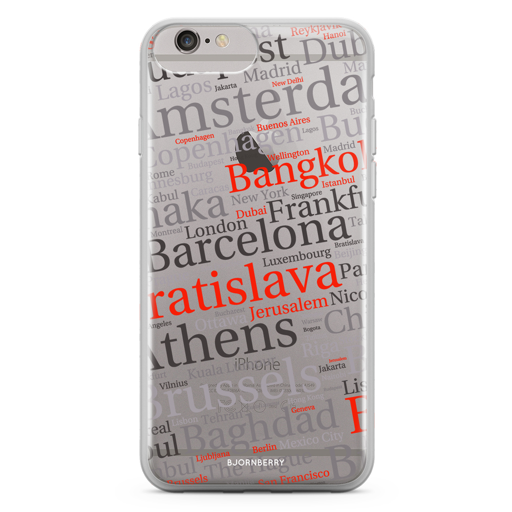 iPhone 6 Plus/6s Plus Fashion Skal - Stadsnamn