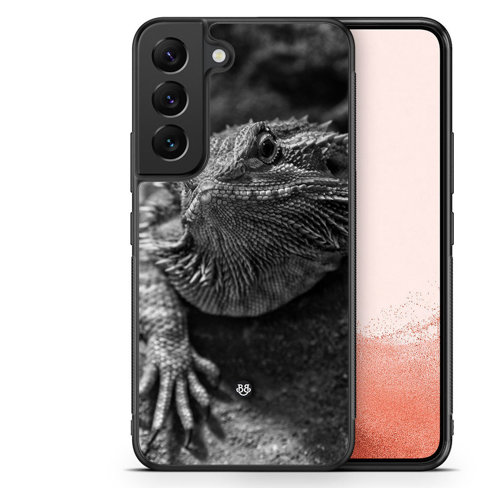 Samsung Galaxy S22 Plus 5G Case - Black/White Lizard