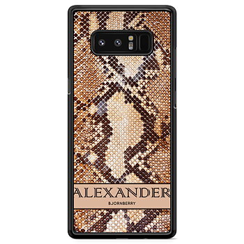 Samsung Galaxy Note 8 Case Custom - Brown Snake Name
