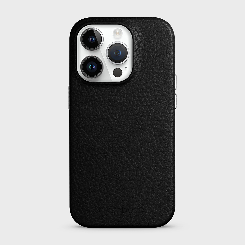iPhone 15 Pro Personalised Leather Case - Large Initials - 4