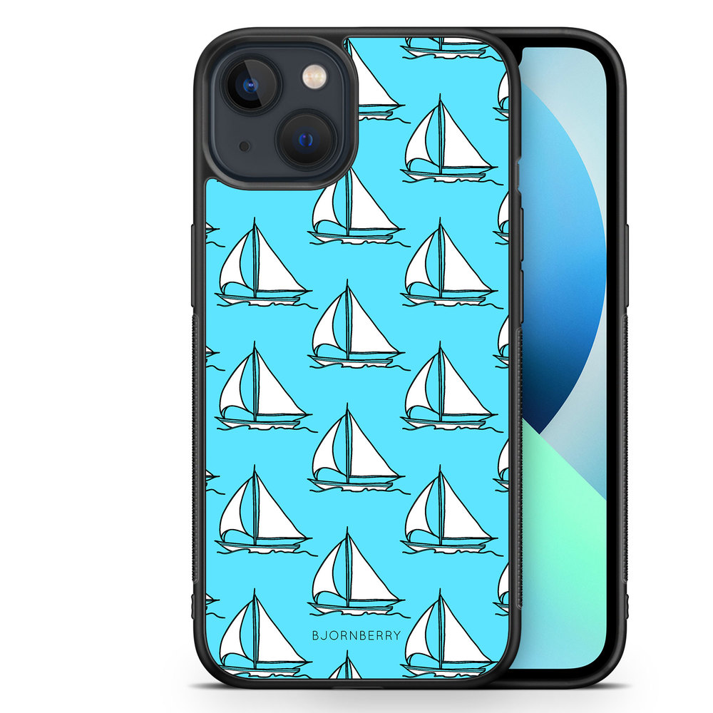 iPhone 13 Mini Case - Sailboat Pattern