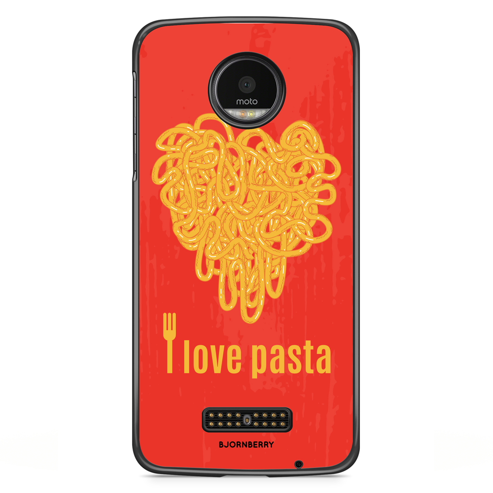 Moto Z2 Play Case - I love pasta