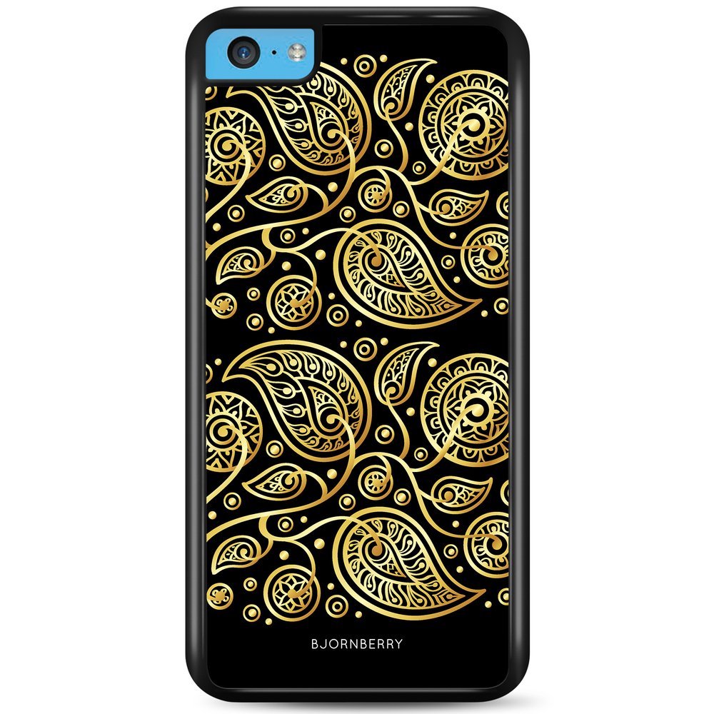 iPhone 5C Case - Gold Flowers