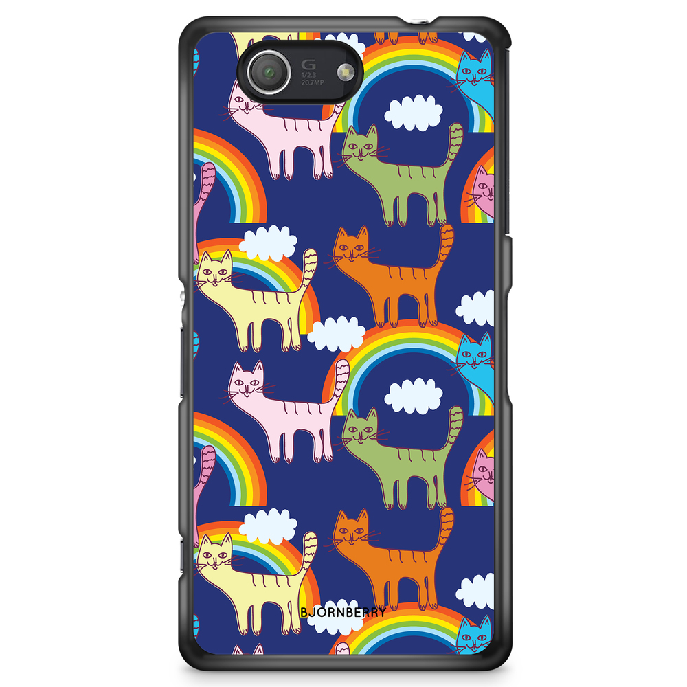 Sony Xperia Z3 Compact Case - Cats & Rainbows