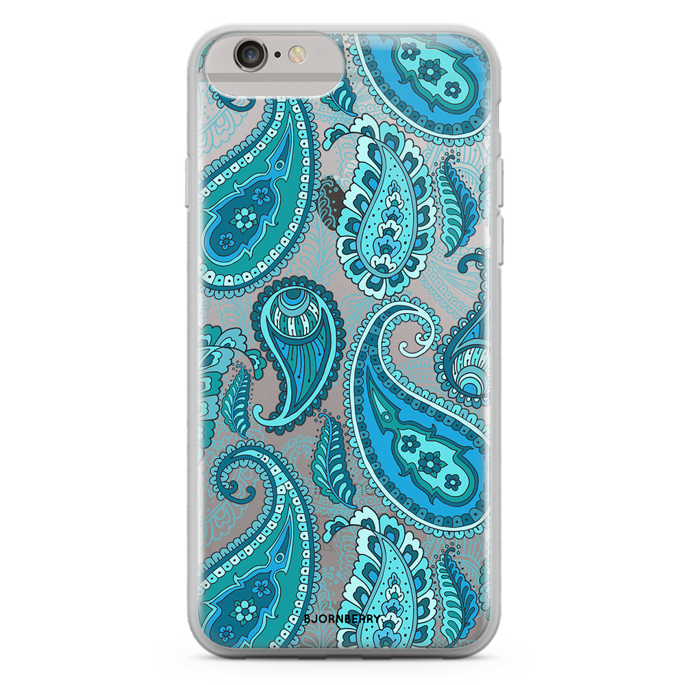iPhone 6 Plus/6s Plus Fashion Case - Blue Paisley