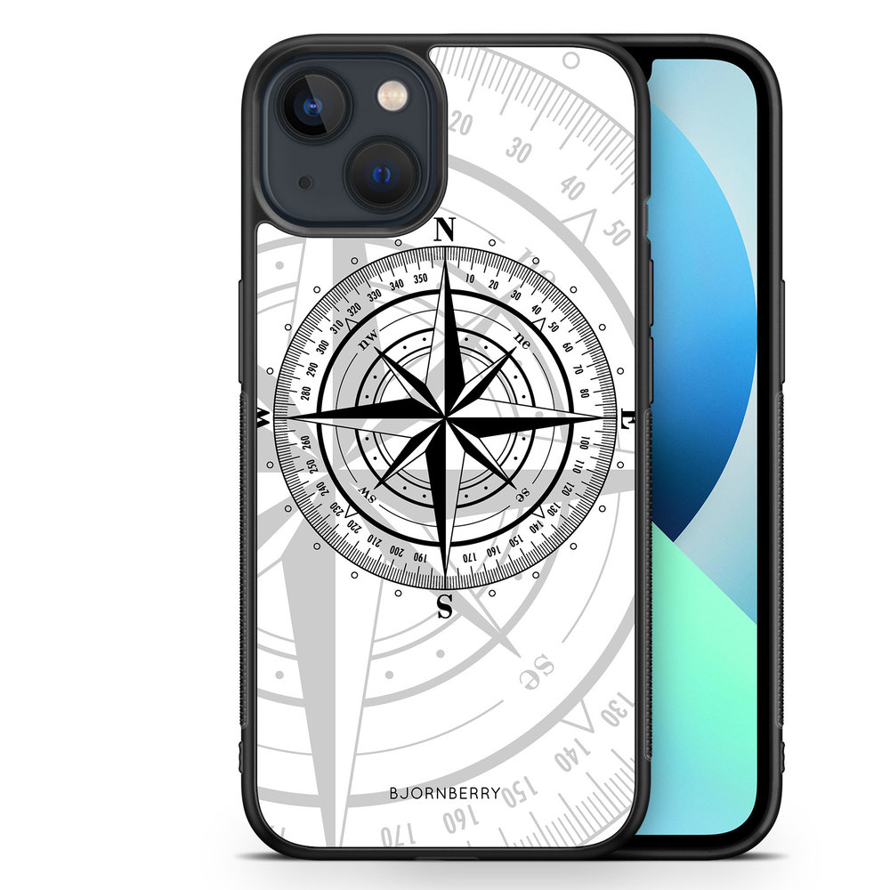 iPhone 13 Mini Case - Compass White