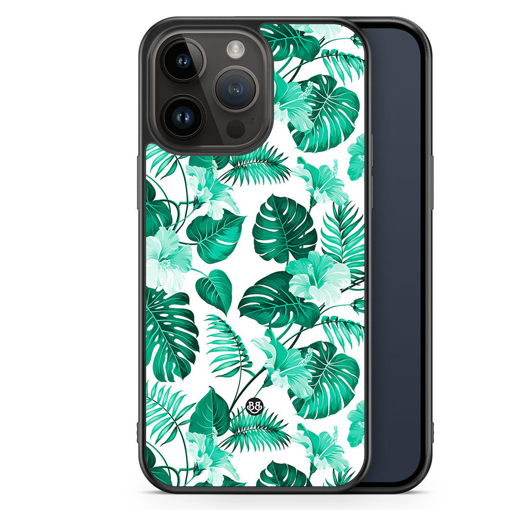 iPhone 14 Pro Max Case - Turquoise Flowers