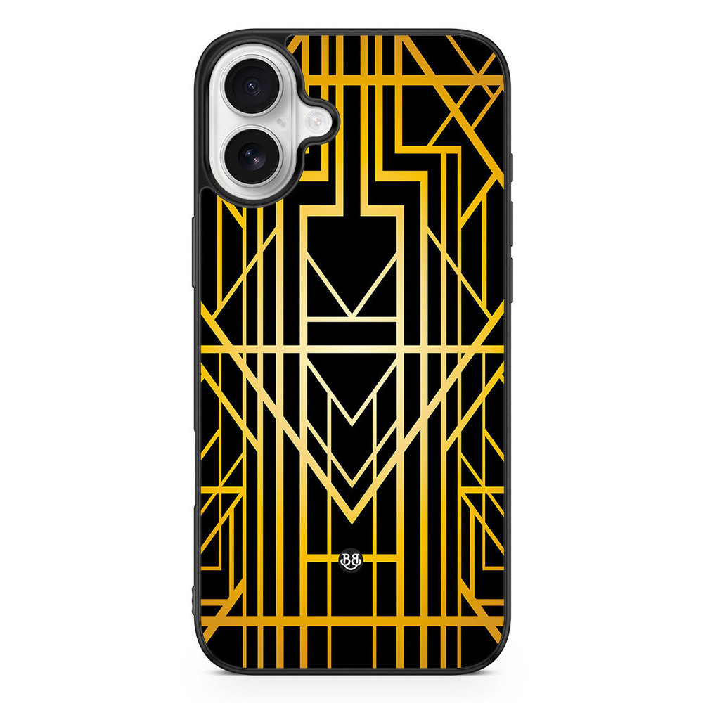 iPhone 16 Plus Case - Golden pattern