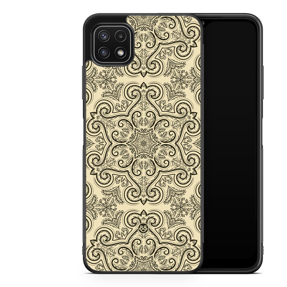 Samsung Galaxy A22 5G Case - Beige Retro Pattern