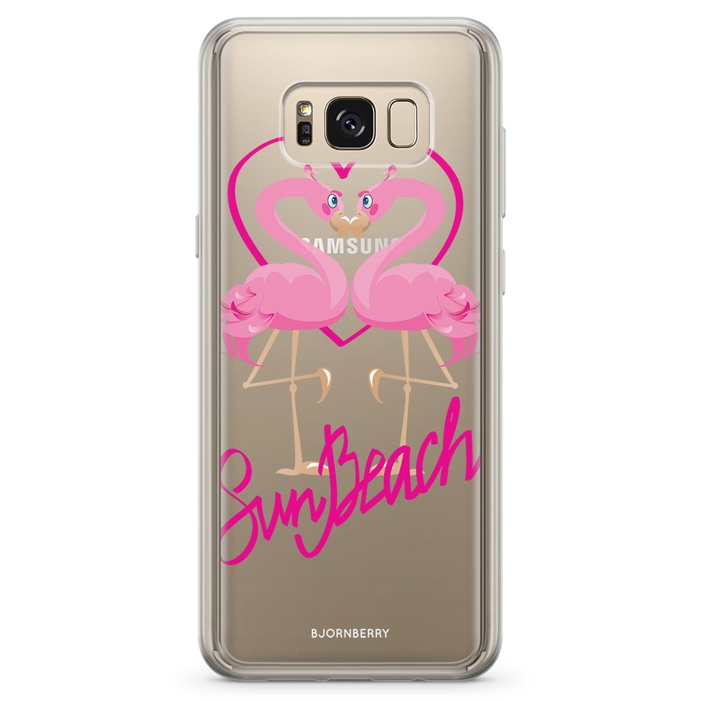 Samsung Galaxy S8 Fashion Case - Sun Beach Flamingo