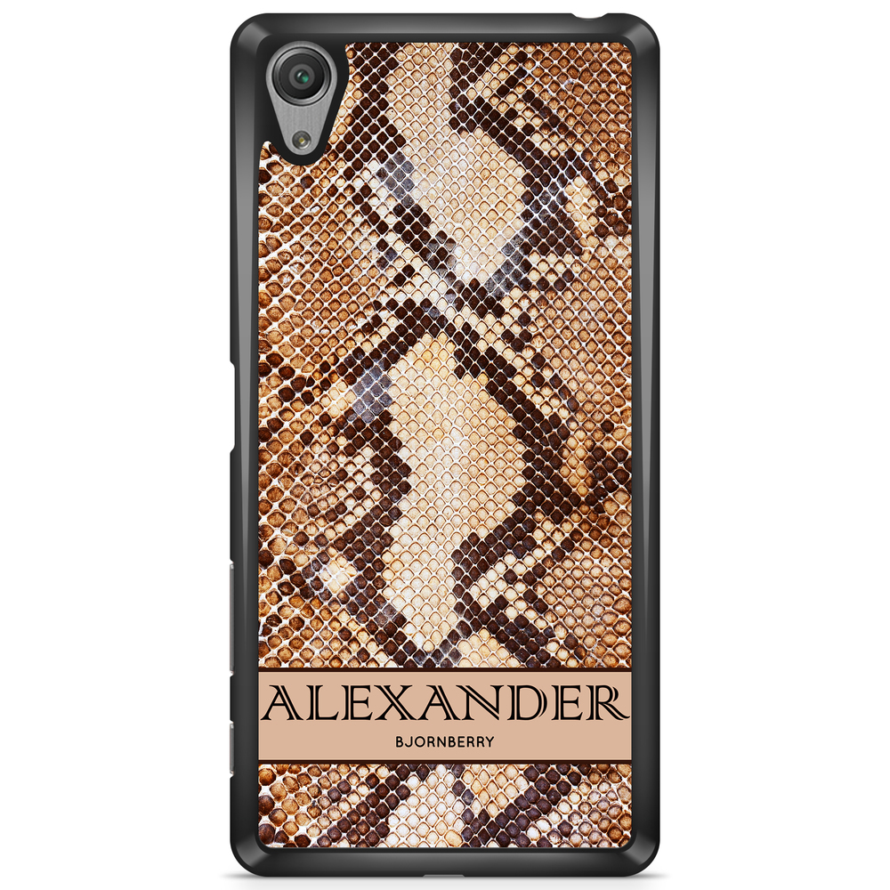 Sony Xperia XA Case Custom - Brown Snake Name