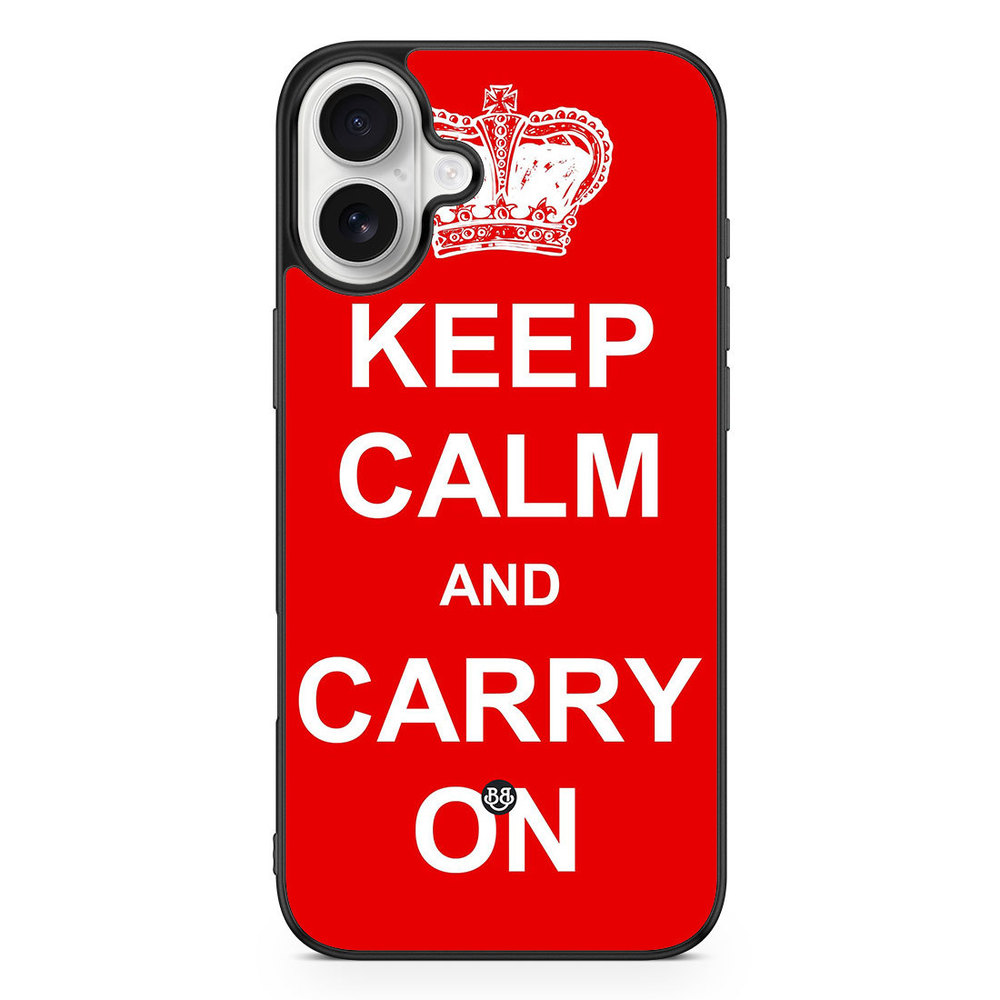 iPhone 16 Plus Case - Keep calm carry on