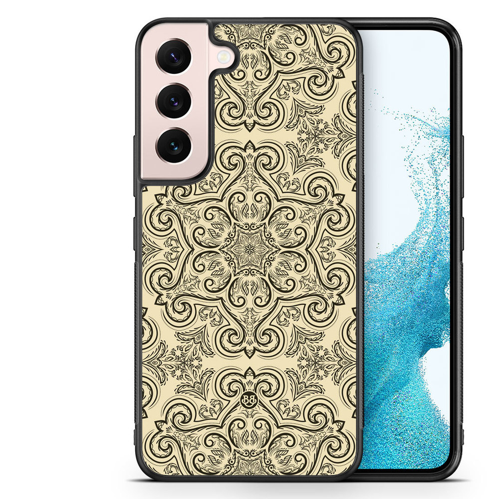 Samsung Galaxy S22 5G Case - Beige Retro Pattern