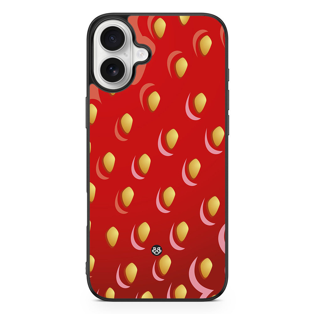 iPhone 16 Plus Skal - Jordgubbe