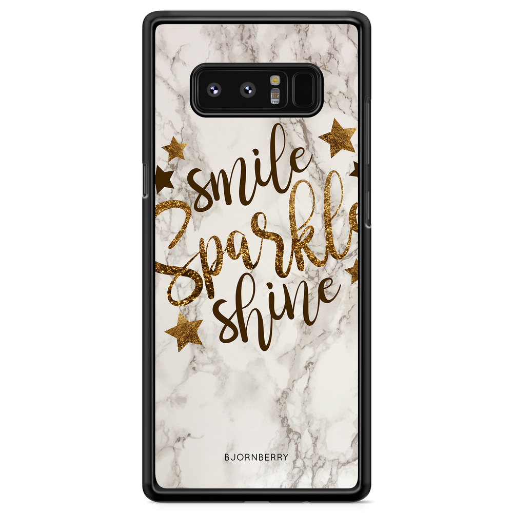 Samsung Galaxy Note 8 Case - Smile,Sparkle,Shine