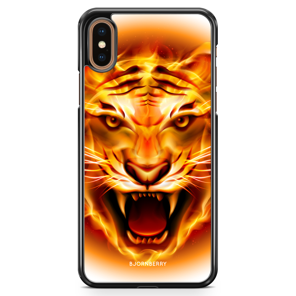 iPhone XS Max Case - Flames Tiger