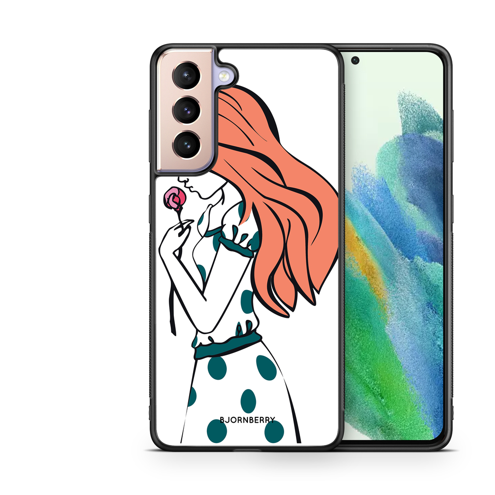 Samsung Galaxy S21 FE 5G Case - Girl Rose