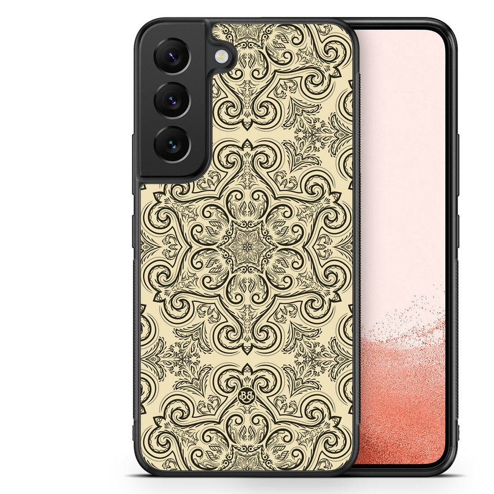 Samsung Galaxy S22 Plus 5G Case - Beige Retro Pattern