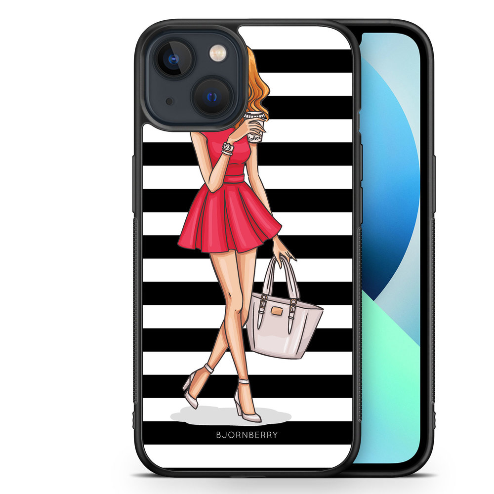 iPhone 13 Mini Case - Fashion Girl Red
