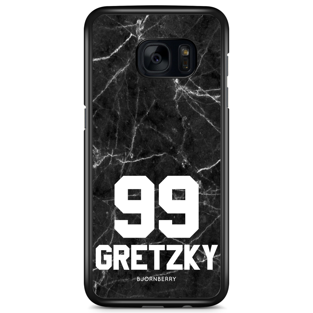 Samsung Galaxy S7 Case Custom - Black Marble Number
