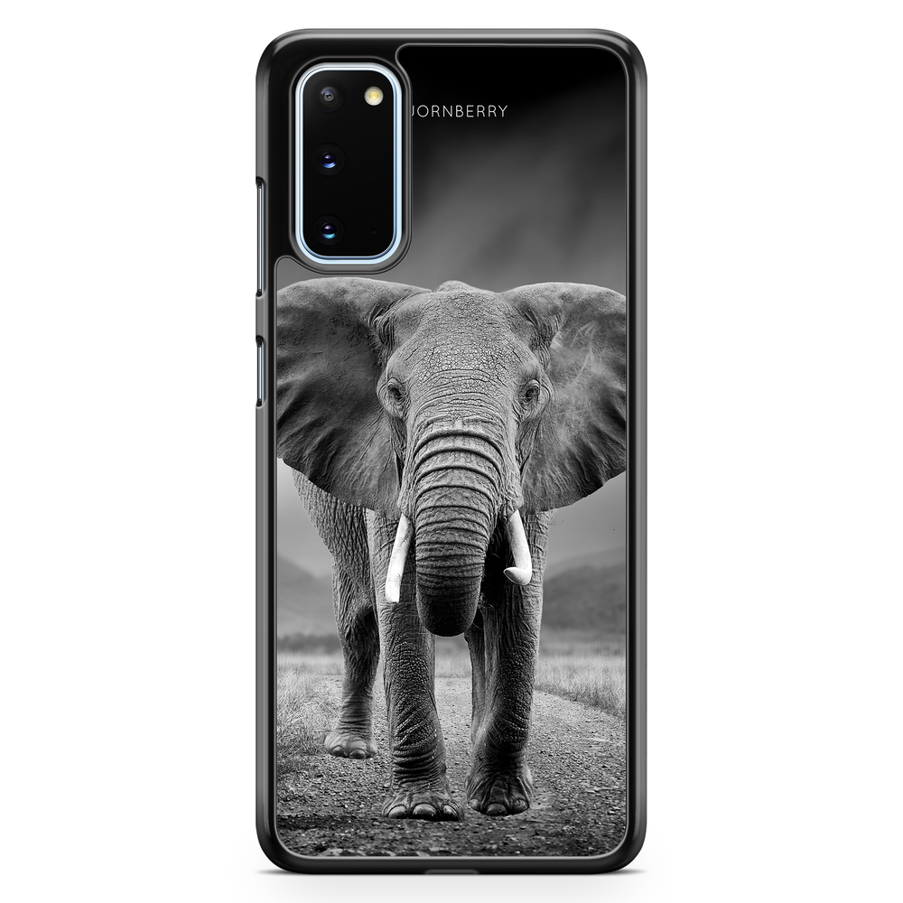 Samsung Galaxy S20 Case - Black/White Elephant