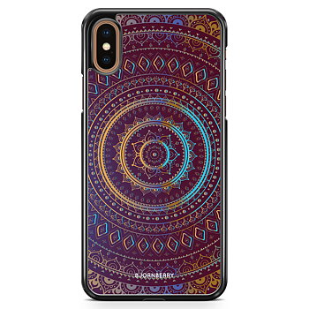 iPhone XS Max Skal - Lila/Guld Mandala