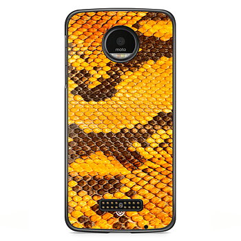 Motorola Moto Z Skal - Gul Orm