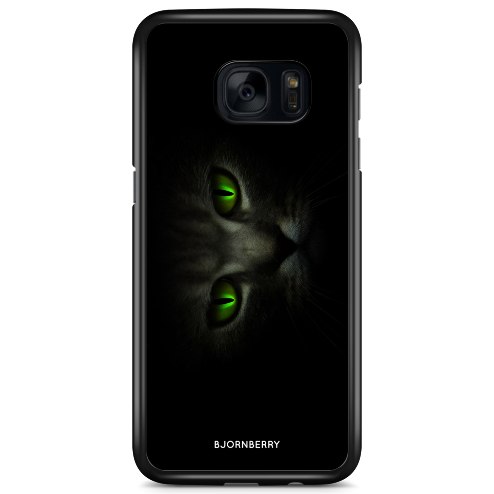 Samsung Galaxy S7 Edge Case - Green Cat Eyes