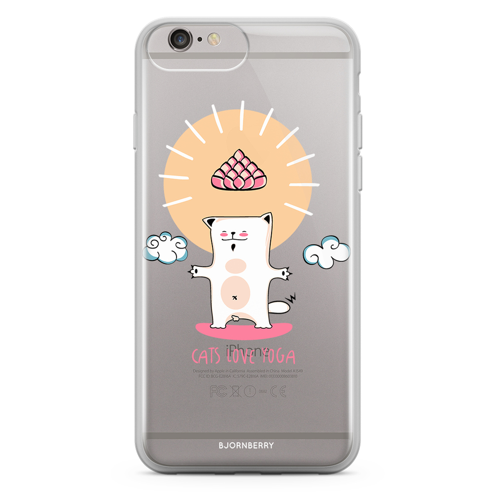 iPhone 6 Plus/6s Plus Fashion Skal - Yoga cat